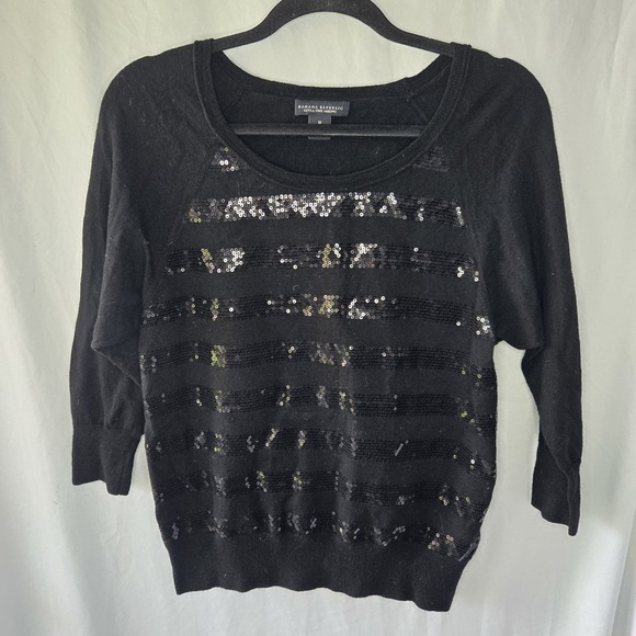 Banana Republic Sweaters - Banana‎ Republic Extra Fine Merino Wool Sequin Stripe Sweater Med whimsigoth